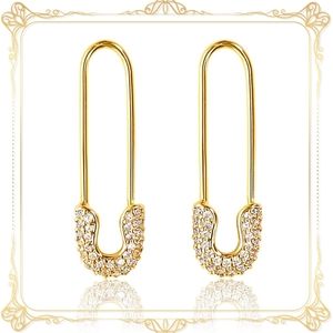 (JUST-IN) *NEW* 14K ⟨ Safety Pin ⟩ Earrings